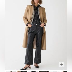 J Crew Slim wide-leg pant in faux leather size 24